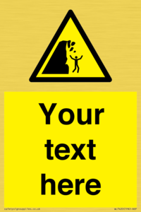 Custom Warning unstable cliff